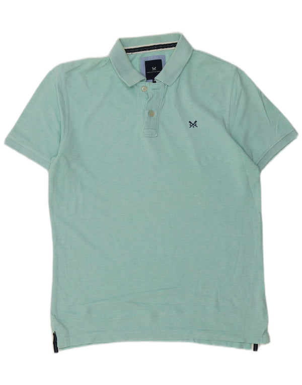 Crew Clothing Polo para hombre de algodón verde medio