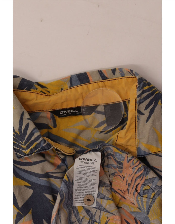 O'Neill Camisa de manga corta para hombre de algodón floral multicolor grande