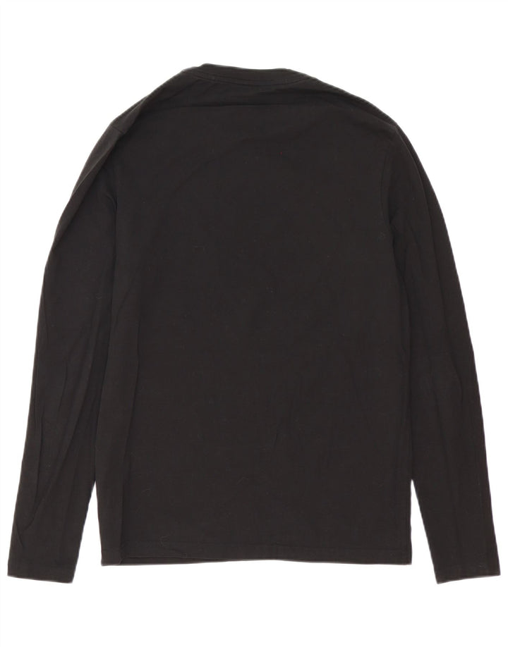 Hugo Boss Hombre Top Manga Larga Pequeño Algodón Negro