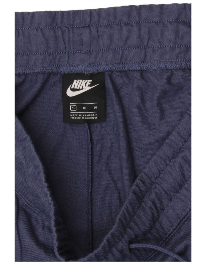 Pantalones de chándal NIKE para mujer ES 40 XL Poliéster azul marino
