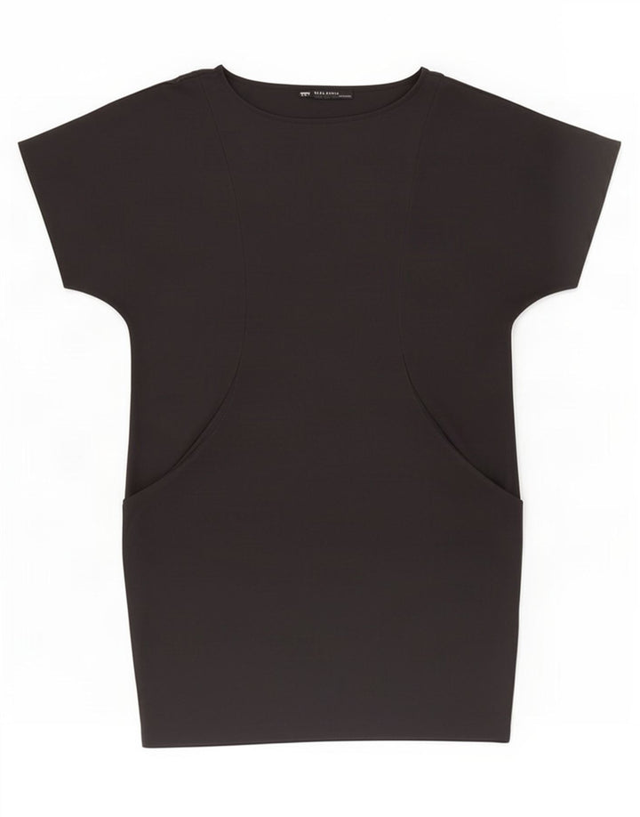 Zara Mujer Vestido Burbuja Reino Unido 46 Grande Negro