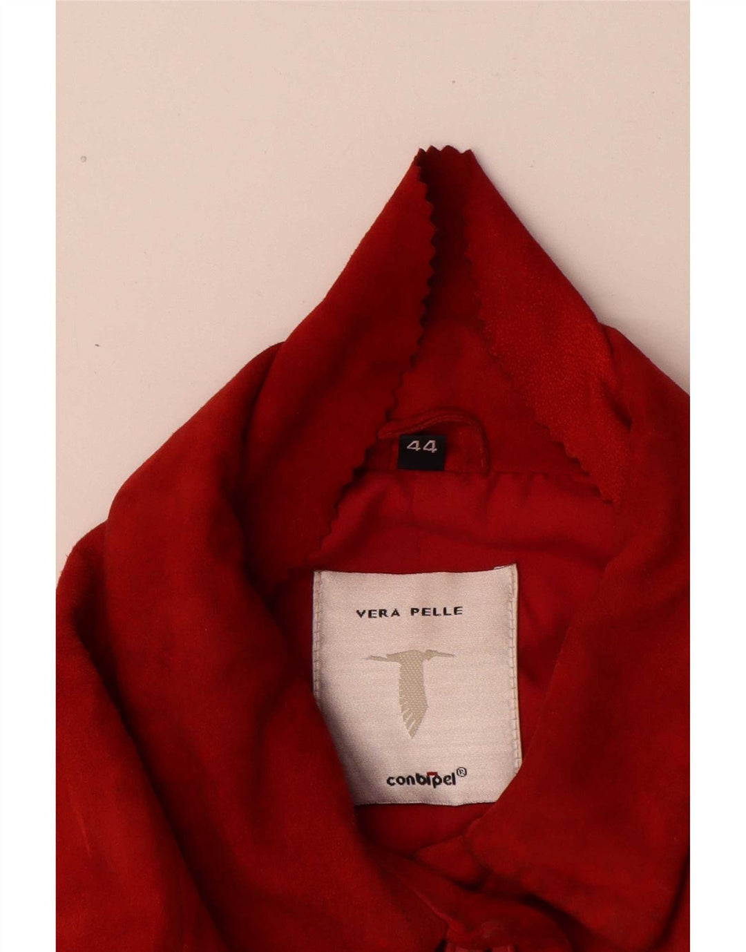 Camisa De Ante Mujer Conbipel IT 44 Medium Cuero Rojo