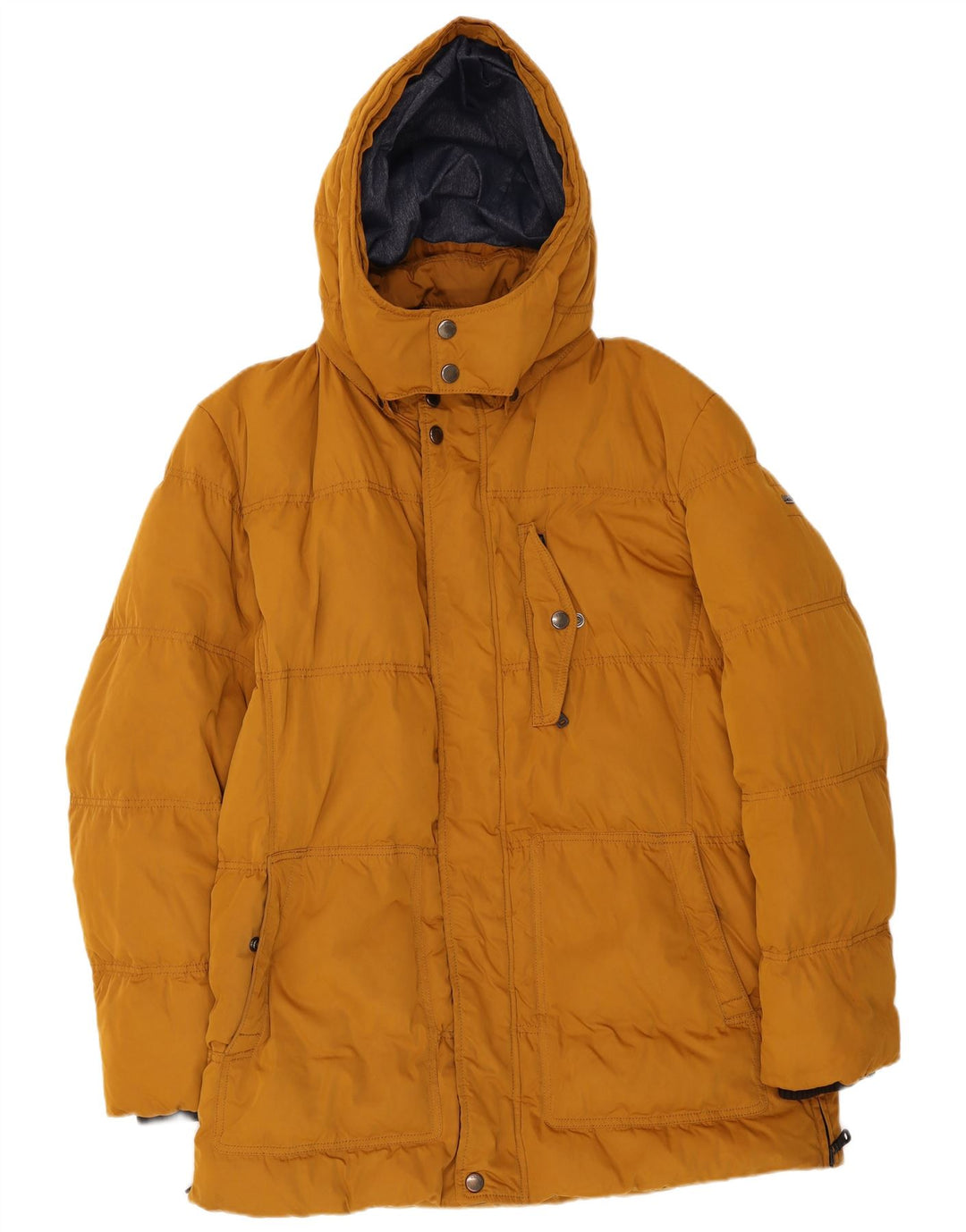 Hugo Boss Chaqueta acolchada con capucha para hombre UK 40 Large Yellow