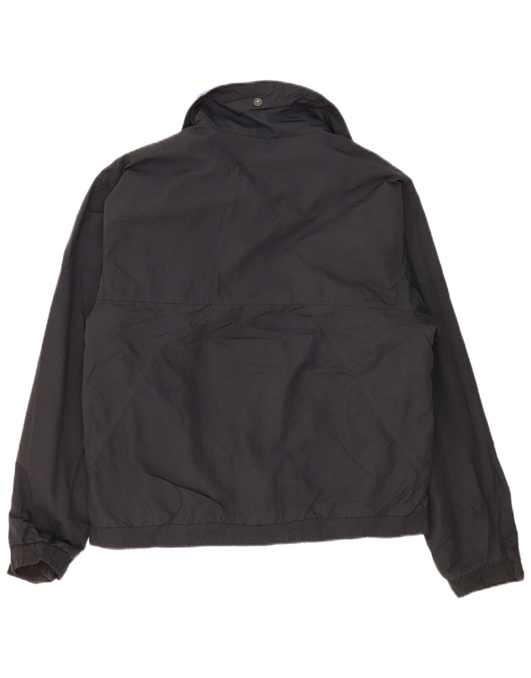 Eddie Bauer Chaqueta cortavientos para hombre UK 36 Small Black Nylon