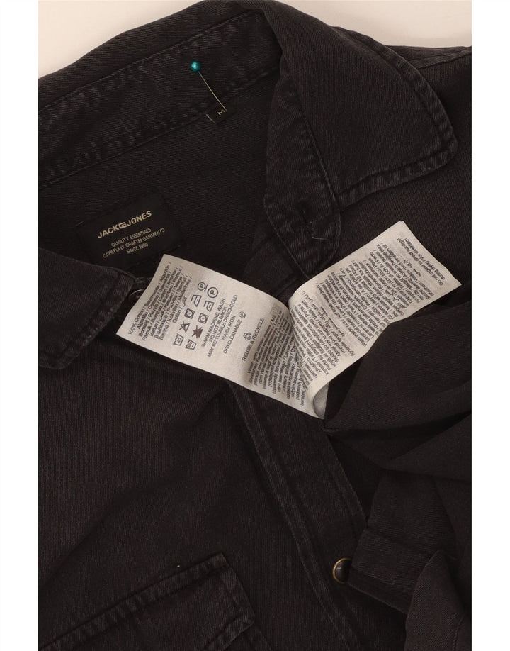 JACK & JONES Camisa vaquera para hombre Medium Black Cotton