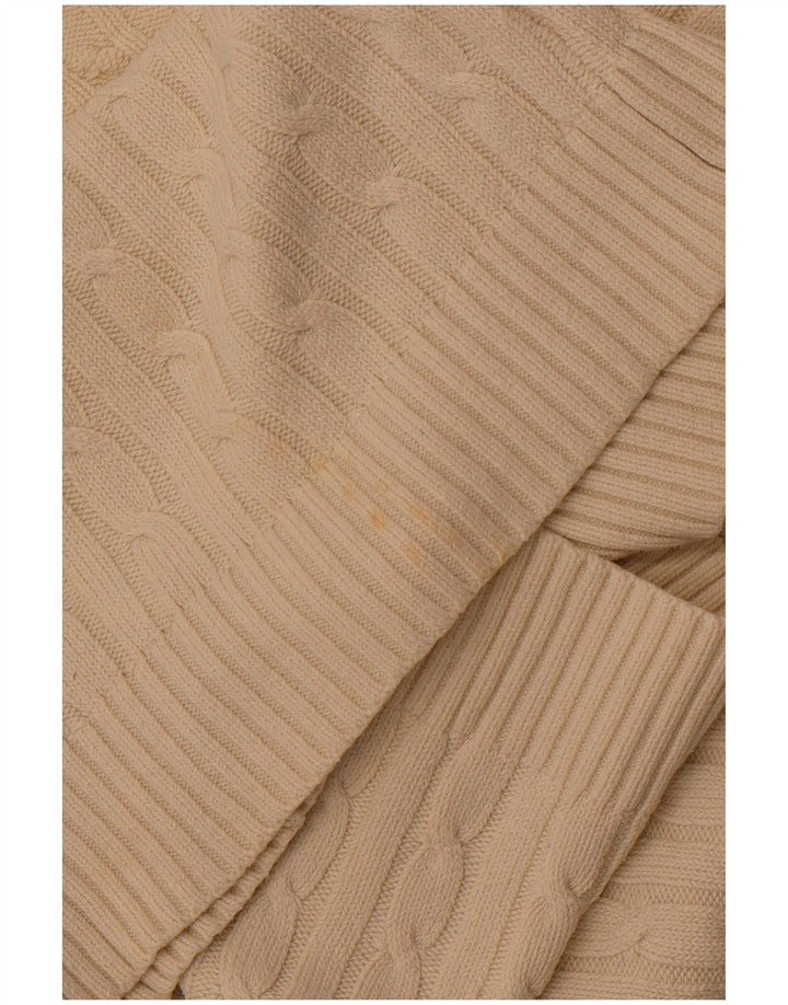 CREW CLOTHING Suéter tipo jersey con cuello en V para mujer UK 18 XL Algodón blanco roto