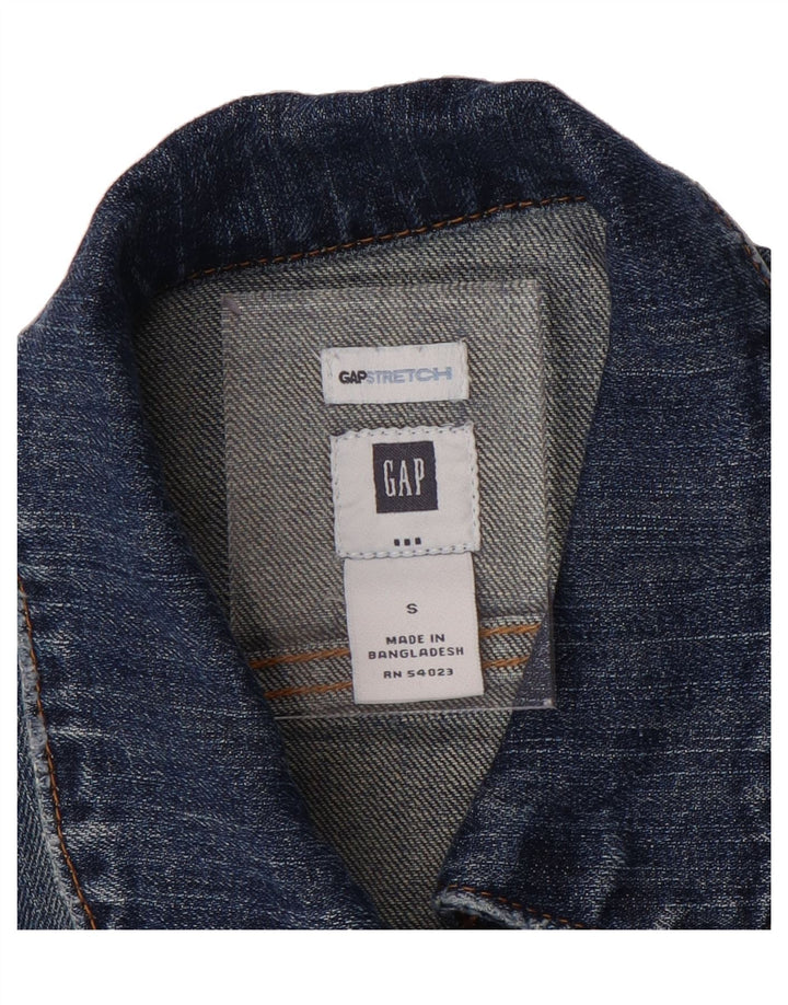 GAP Womens Denim Jacket UK 10 Small Blue Cotton Vintage Gap and Second-Hand Gap from Messina Hembry 
