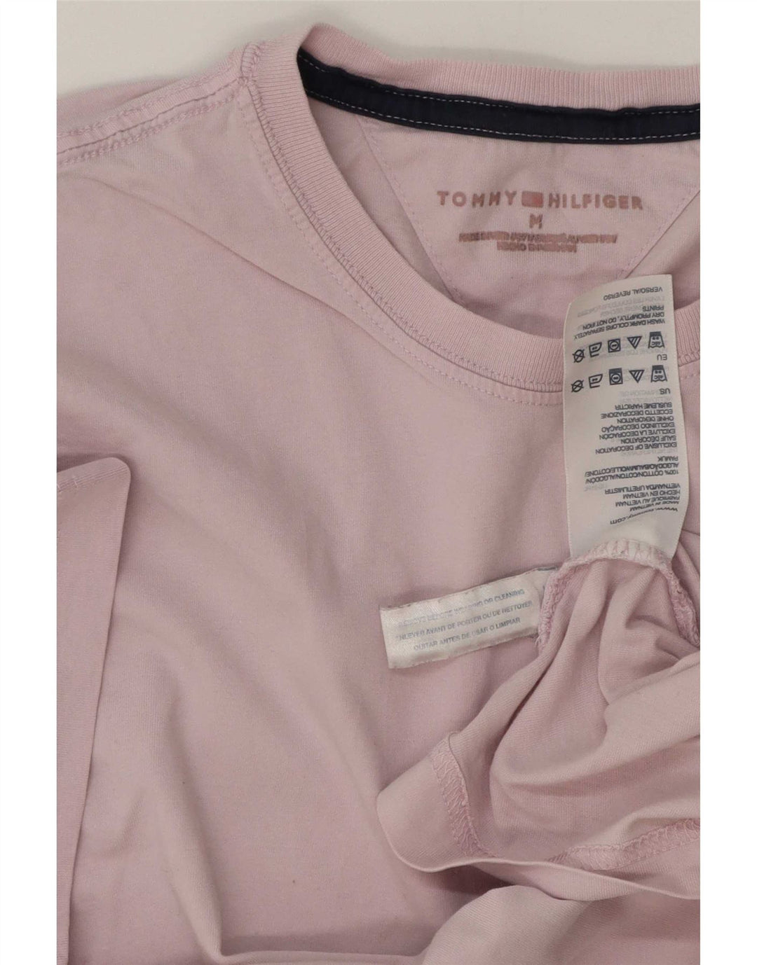 Camiseta Tommy Hilfiger Hombre Top Medium Rosa Algodón