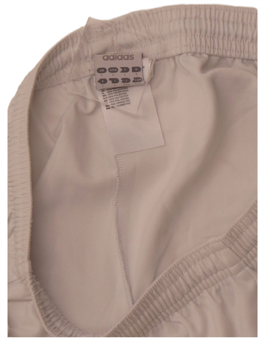 ADIDAS Pantalones cortos deportivos Climalite para hombre Poliéster blanco grande