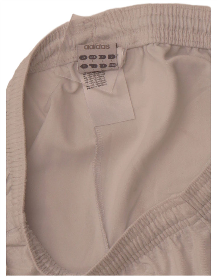 ADIDAS Pantalones cortos deportivos Climalite para hombre Poliéster blanco grande