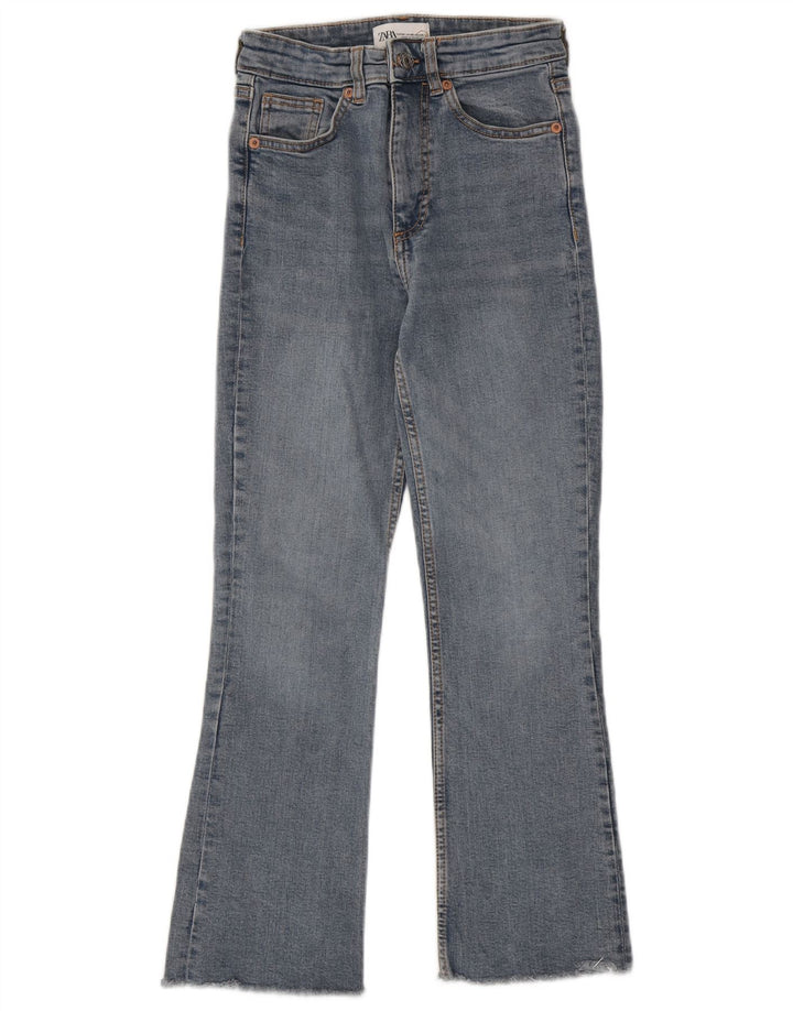 Zara Vaqueros Acampanados Mujer EU 34 2XS W24 L25 Azul