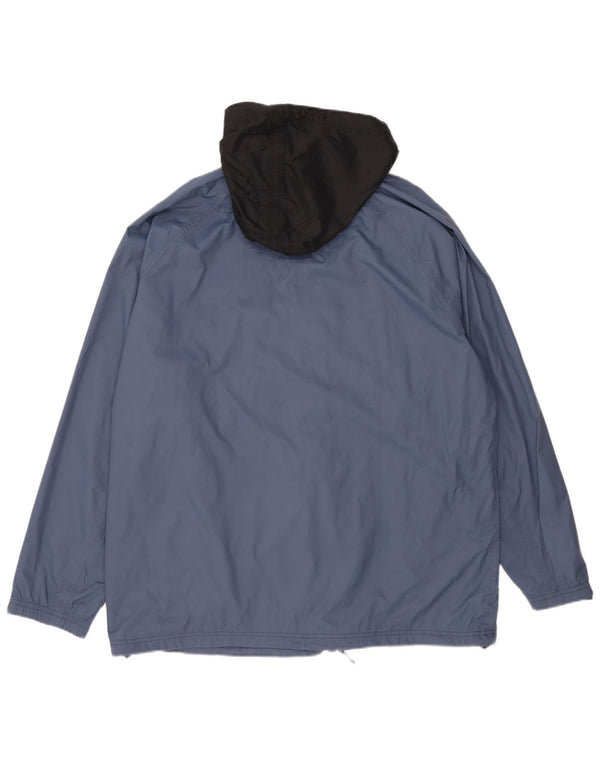 Timberland Chaqueta impermeable con capucha para hombre UK 44 2XL Nylon color block azul