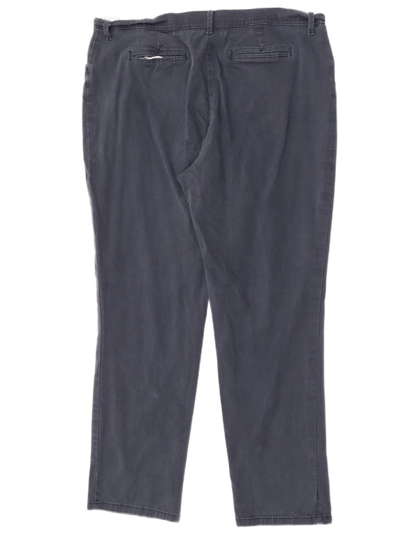 Lee Pantalones casuales rectos para mujer US 16 2XL W36 L29 Azul marino Algodón