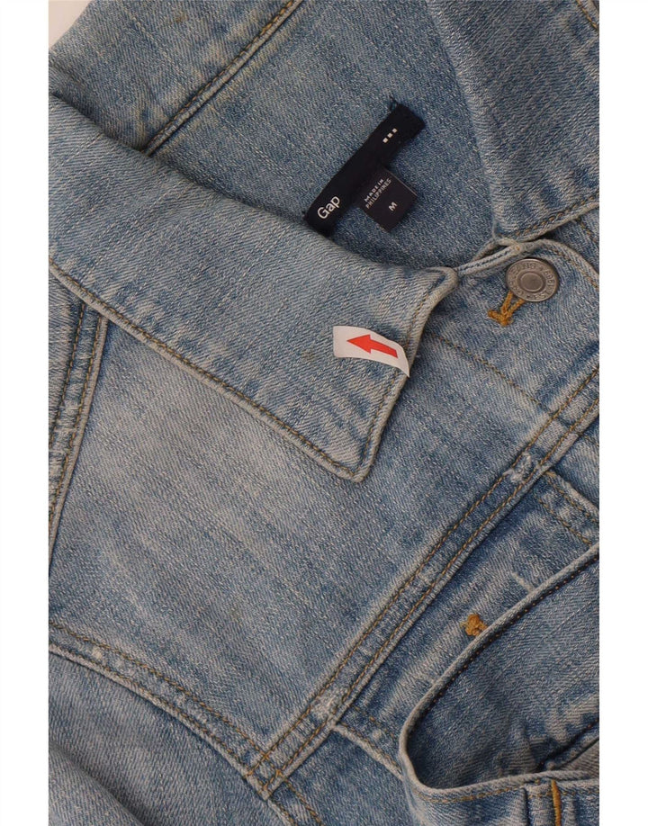 Gap Chaqueta Vaquera para Mujer UK 12 Algodón Azul Medio
