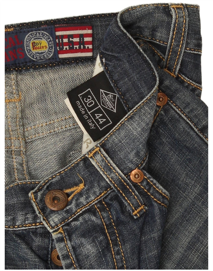 Roy Rogers Pantalones cortos de mezclilla para mujer IT 44 Medium W30 Algodón azul