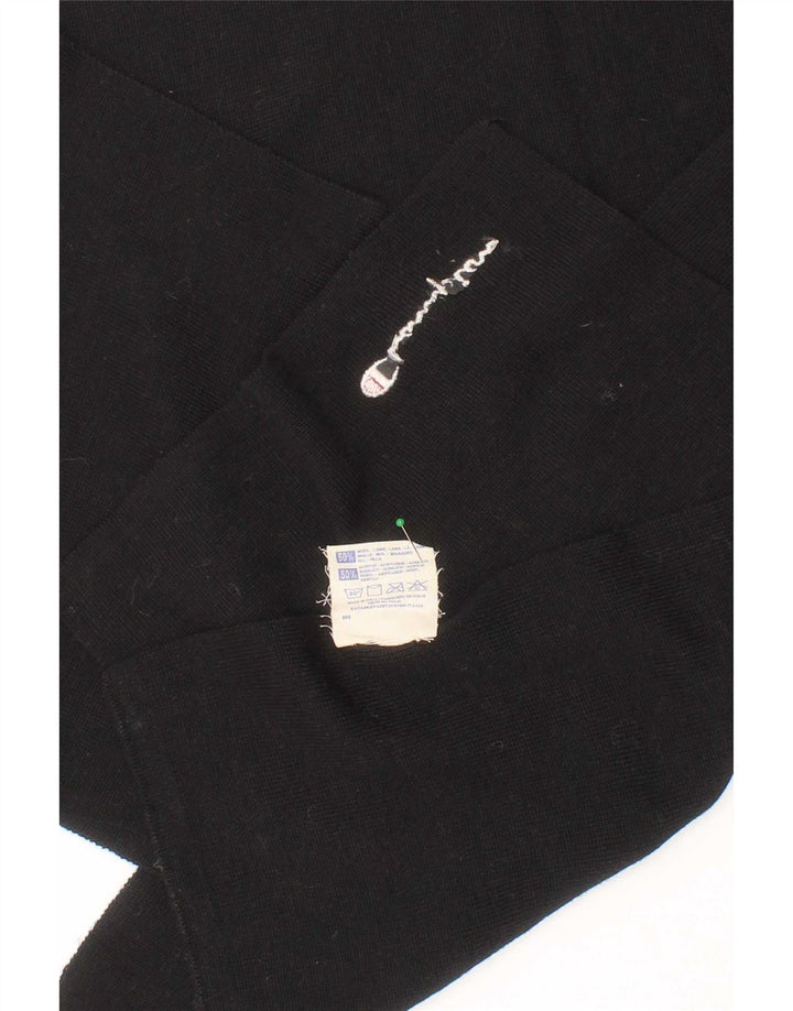 Champion Bufanda rectangular para hombre talla única lana negra