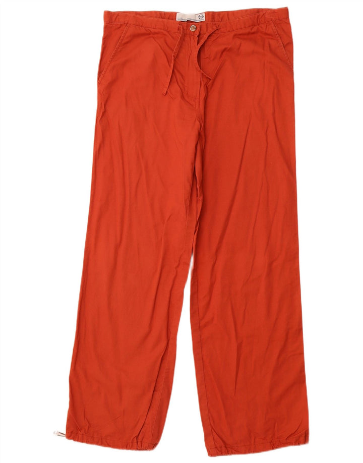 SERGIO TACCHINI Pantalones casuales para mujer IT 44 Medium W32 L29 Naranja
