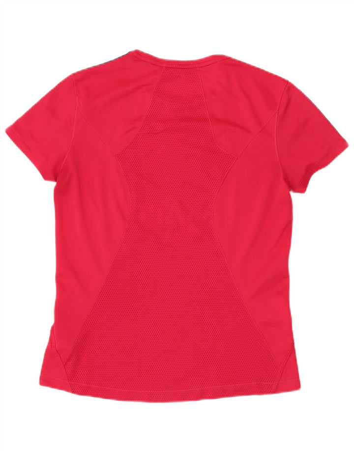 ADIDAS Camiseta Climalite para mujer UK 14 Poliéster rosa medio