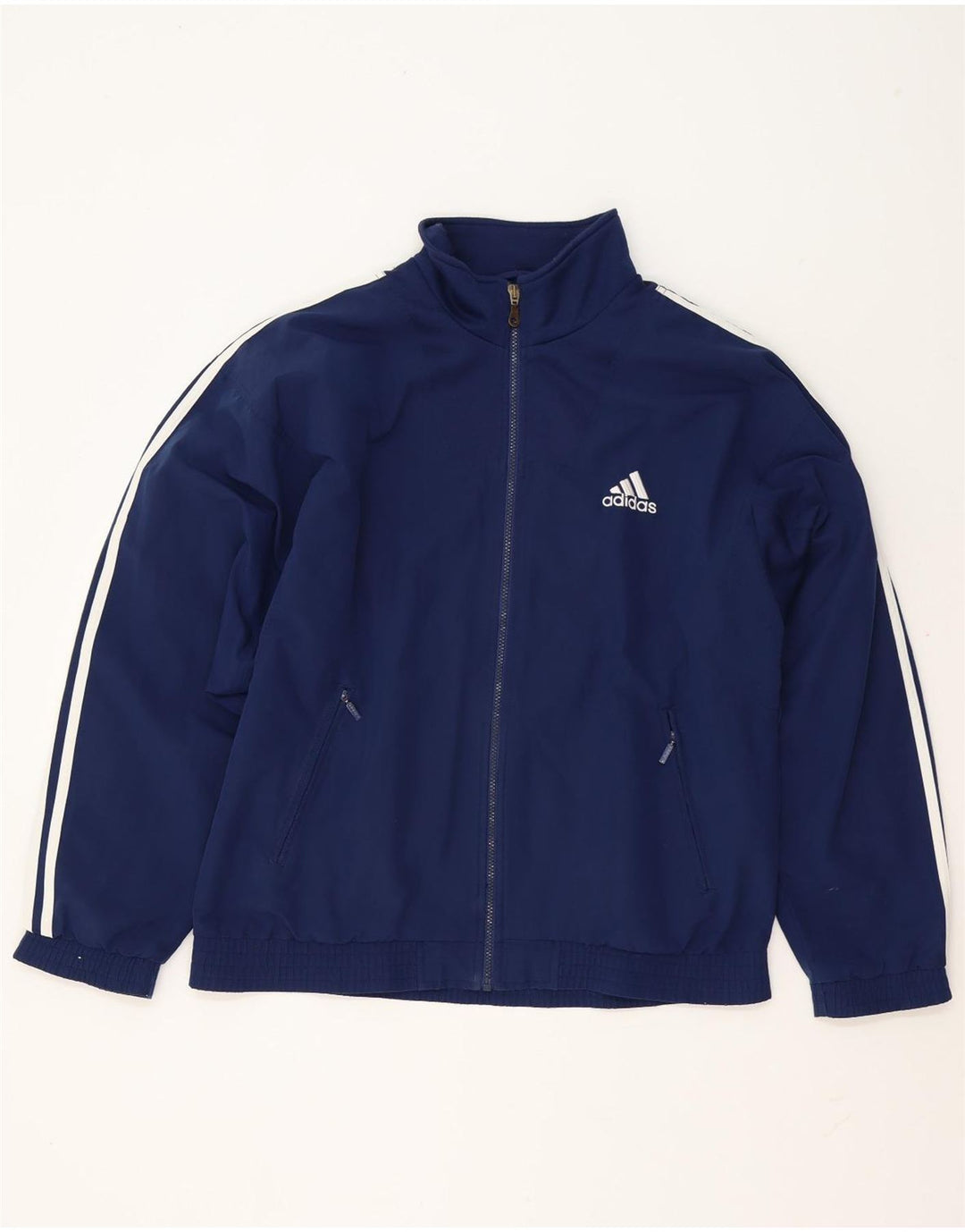 Adidas - Chaqueta de chándal para hombre, talla 40/42, talla mediana, azul marino