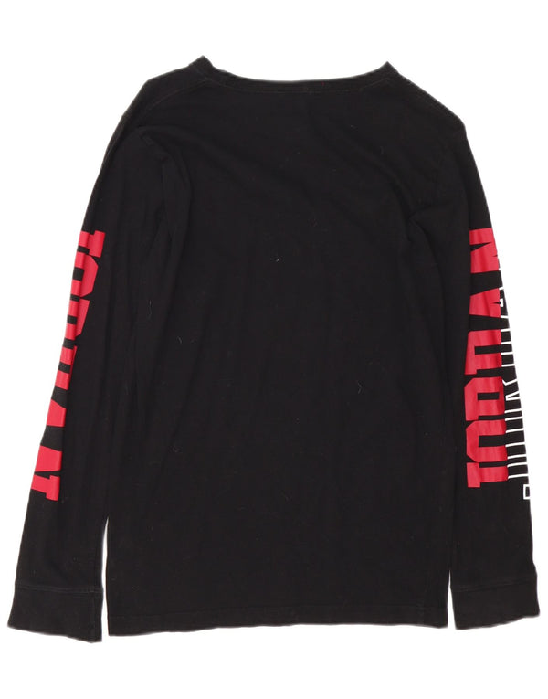 Jordan Boys Graphic Top Manga Larga 13-14 Años XL Negro Algodón