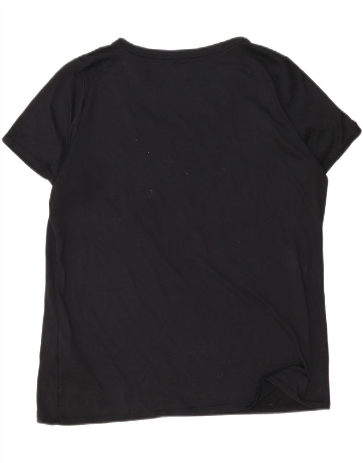 Nike Dri Fit Camiseta para Mujer UK 40 XL Poliéster Negro