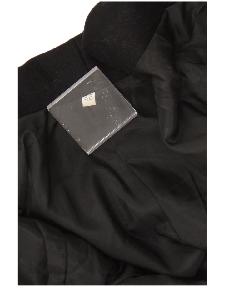 Vintage mujer 1 botón Blazer chaqueta IT 46 grande marrón Houndstooth