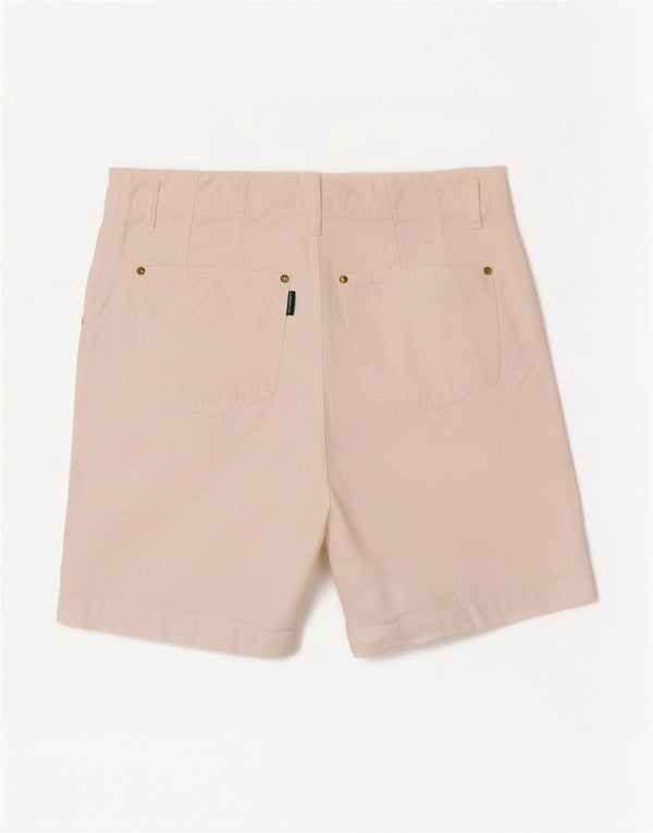 Kenny S pantalones cortos casuales de cintura alta para mujer W32 lino blanco grande