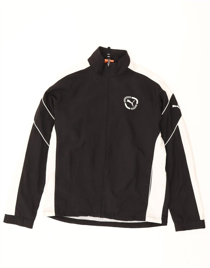 Puma Chaqueta de chándal para niño 13-14 años XL Negro Colorblock Poliéster