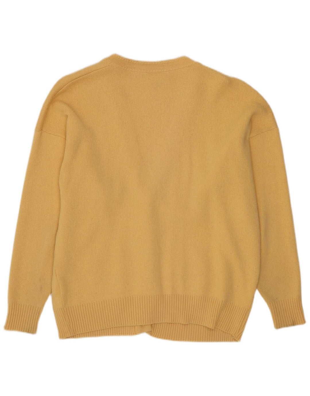 CASTLE Suéter cárdigan para mujer EU 42 Acrílico amarillo grande