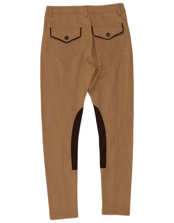 Benetton Pantalones Pitillo De Mujer UK 8 Small W26 L27 Beige Colorblock