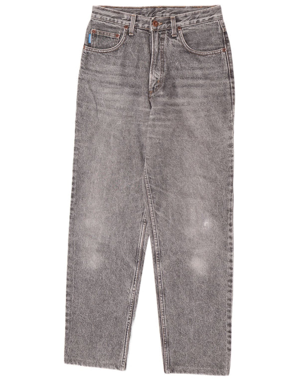 Carrera Jeans rectos con lavado ácido para hombre W30 L29 Algodón gris