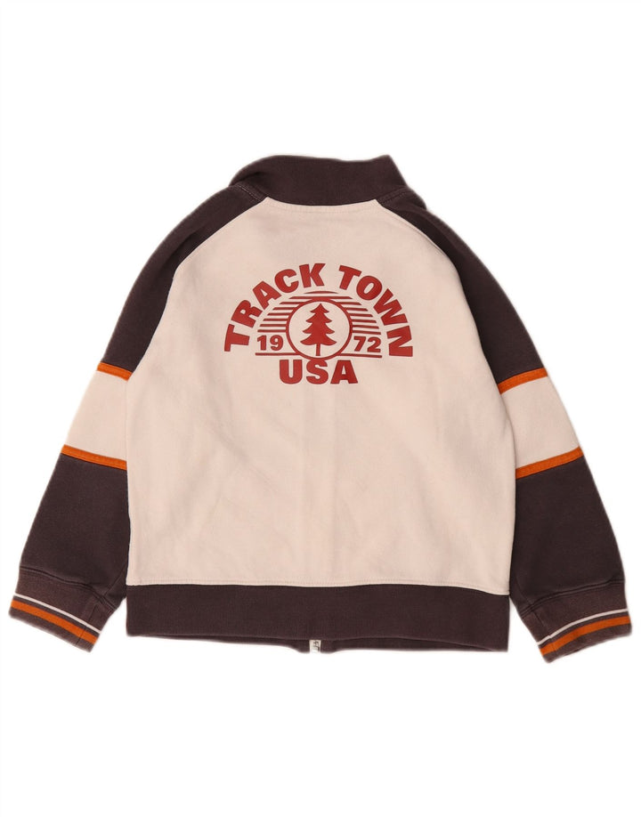 Nike - Chaqueta de chándal con gráfico para niños de 6 a 7 años, color blanco, talla grande