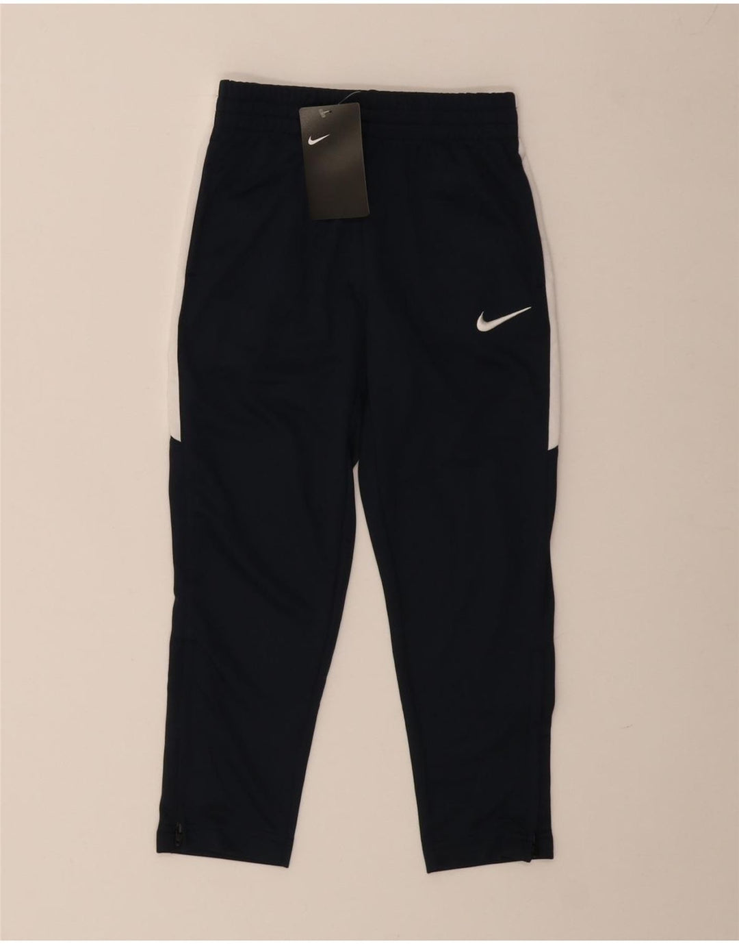 Nike Pantalones de chándal para niño 5-6 años, tamaño mediano, azul marino, color block