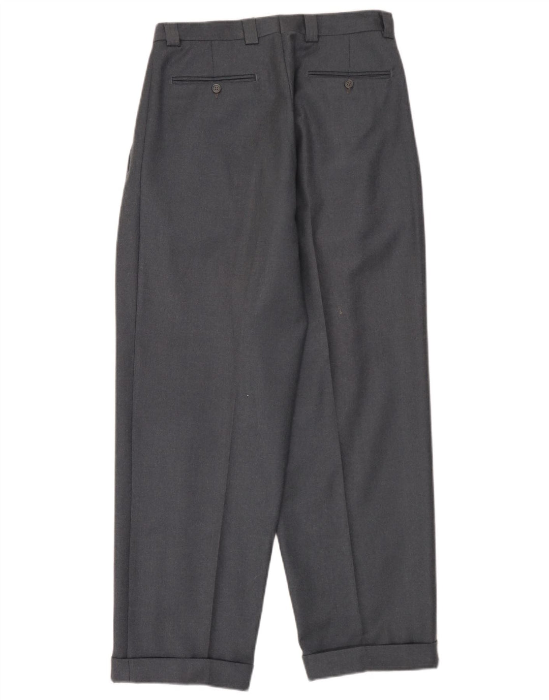 Comero Pantalón de traje con pinzas para hombre IT 46 Small W30 L30 Gris