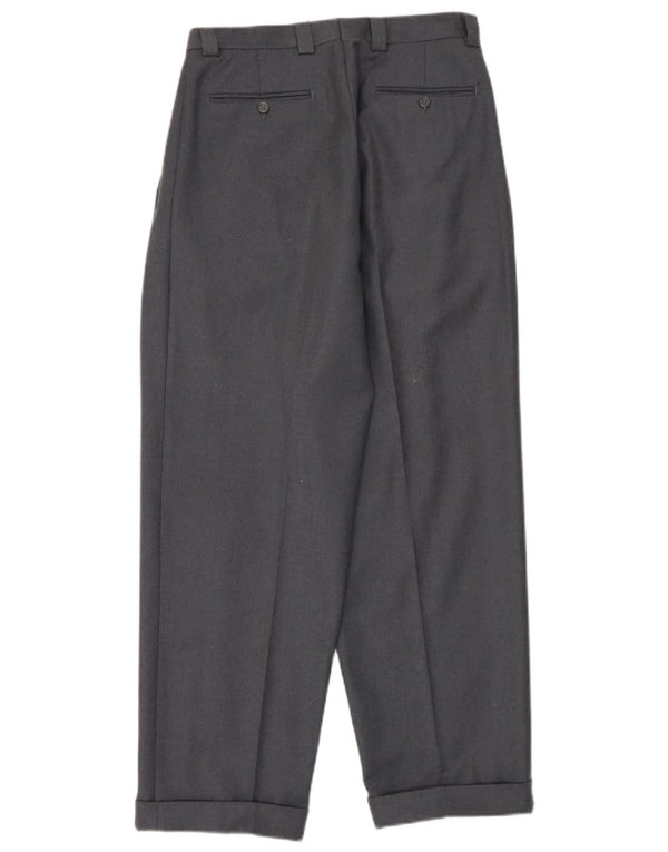 Comero Pantalón de traje con pinzas para hombre IT 46 Small W30 L30 Gris