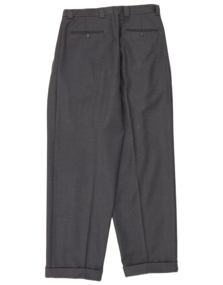 Comero Pantalón de traje con pinzas para hombre IT 46 Small W30 L30 Gris