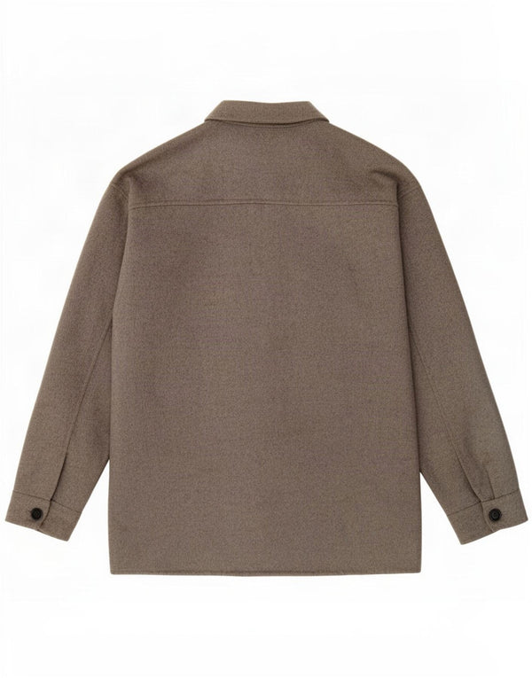 Zara Hombre Cazadora Bomber ES 38 Lana Gris Medio