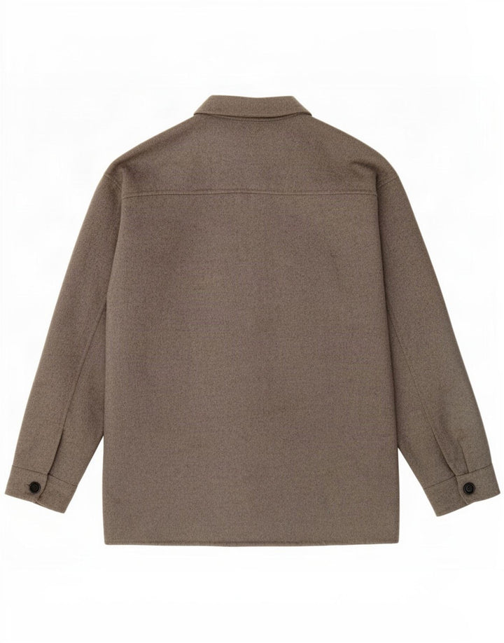 Zara Hombre Cazadora Bomber ES 38 Lana Gris Medio