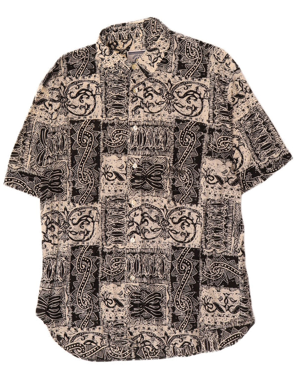 Navigare Camisa Manga Corta Hombre XL Gris Paisley Algodón