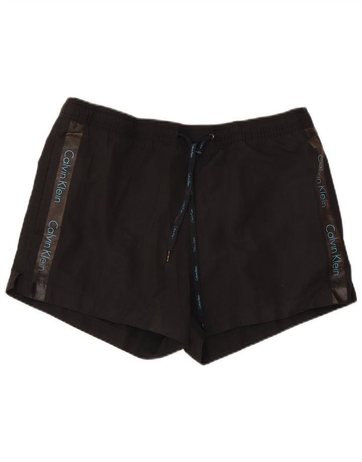 Calvin Klein Shorts De Baño Gráfico Para Hombre Poliéster Negro Mediano