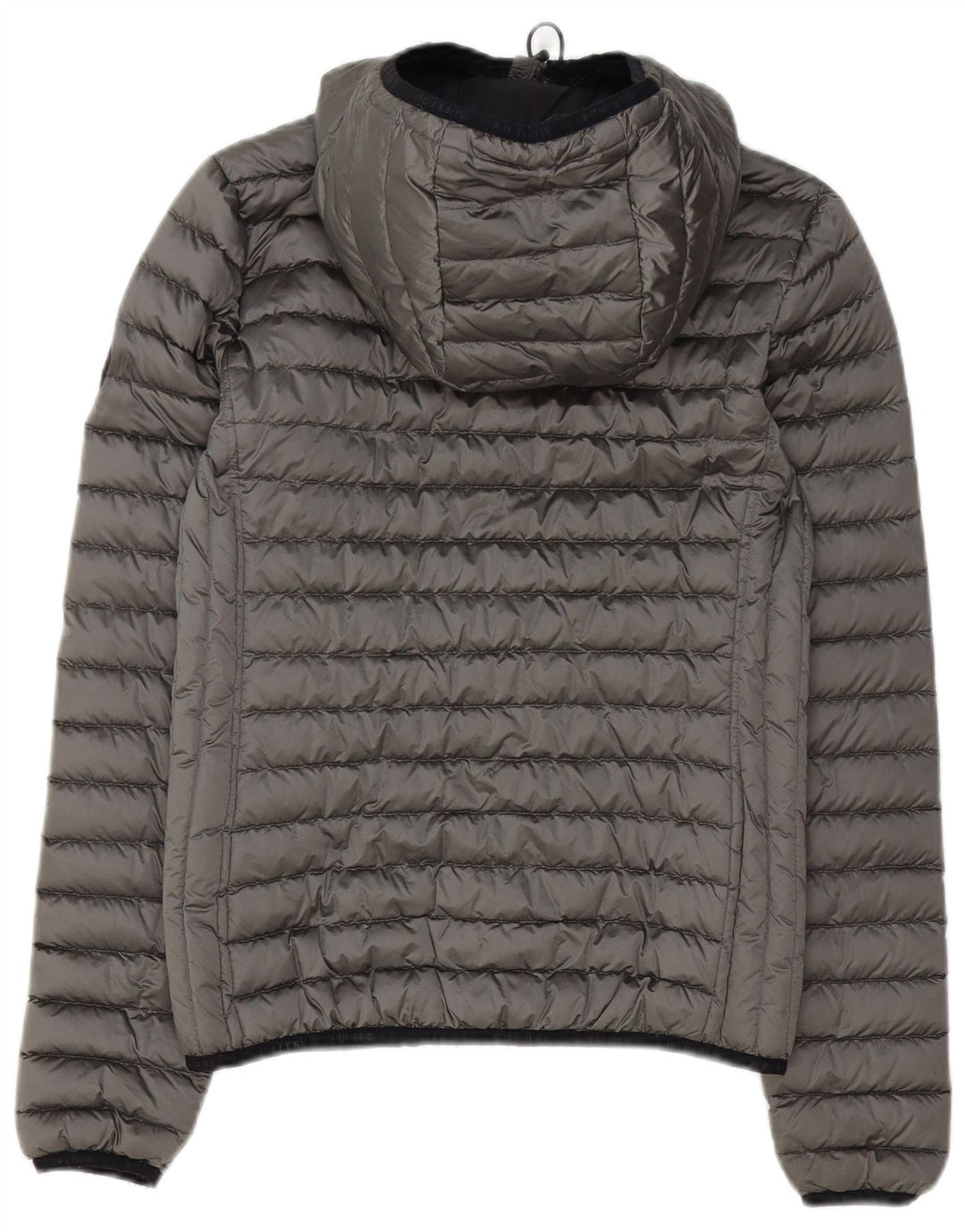 Superdry Chaqueta Acolchada Con Capucha Para Mujer UK 8 Small Gris Poliéster