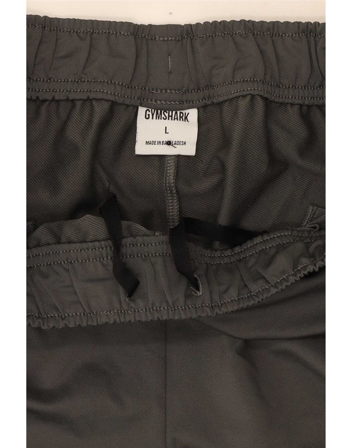 Gymshark - Pantalón de chándal para hombre, color gris, poliéster, color block