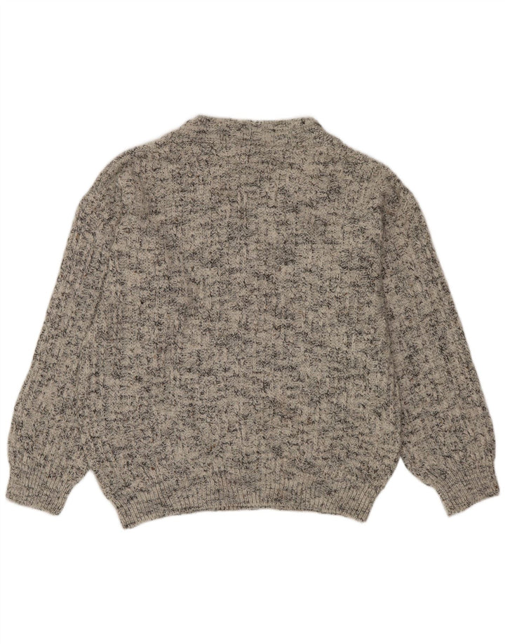 C&A Hombre Nuevo Jersey Fast con Cuello En V Jersey Acrílico Moteado Gris Medio
