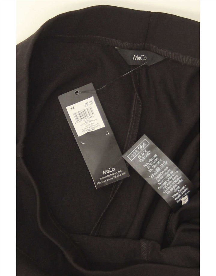 Leggings para mujer M&Co UK 44 Viscosa negra mediana