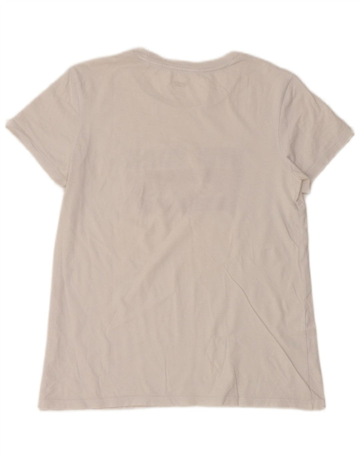 LEVI'S Camiseta gráfica New York para mujer Top UK 10 Small White