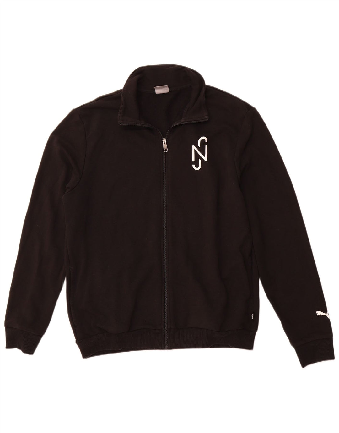 PUMA - Chaqueta de chándal con gráfico para hombre, talla grande, color negro