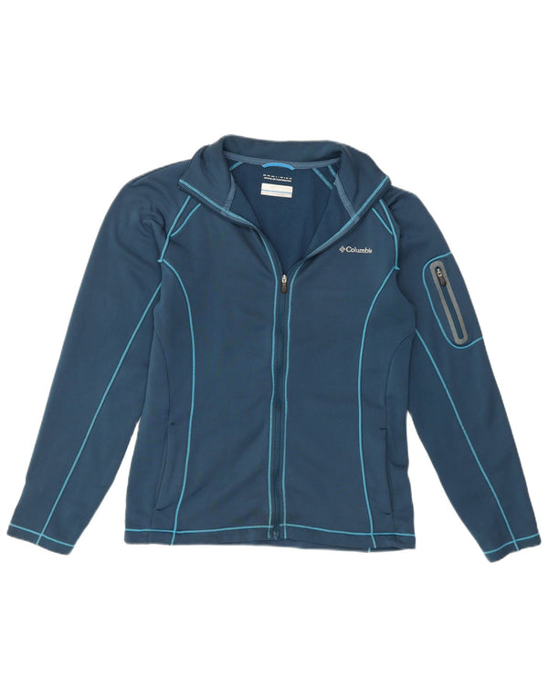 Columbia Womens Omni-Wick Tracksuit Top Jacket UK 12 Medium Blue Sports