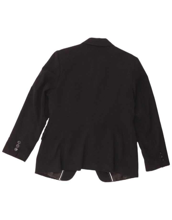 Marks & Spencer Chaqueta tipo blazer con 1 botón para mujer UK 46 Grande Poliéster negro