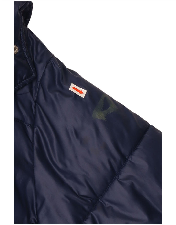 Fila Chaqueta acolchada con gráfico extragrande para mujer UK 6 XS Poliéster azul marino