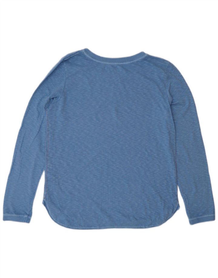 White Stuff Top para mujer de manga larga UK 42 Algodón azul medio